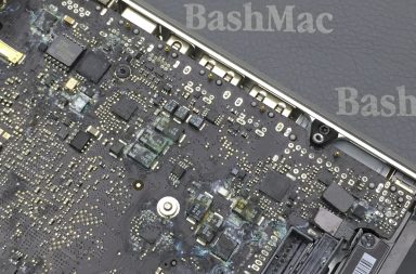 Залил MacBook. Ремонт после залития