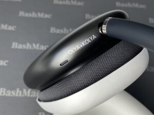 Лазерная гравировка на наушниках AirPods Max