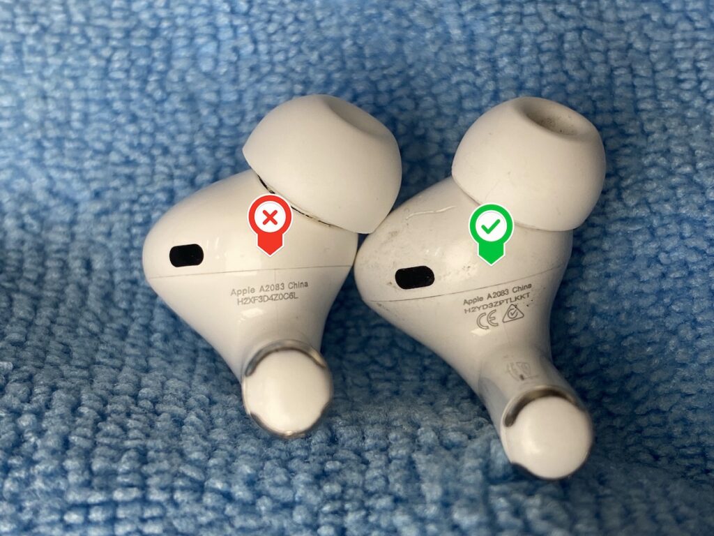 серийный номер на AirPods Pro