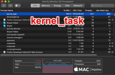 kernel_task на MacBook, что делать
