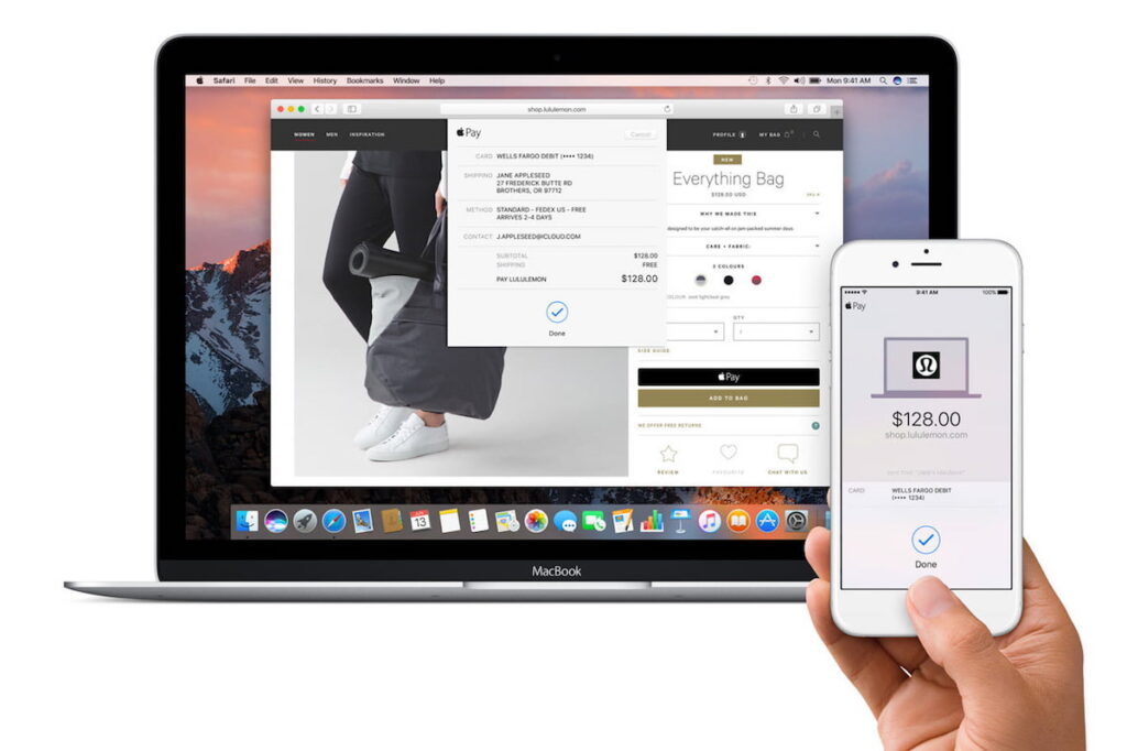 подтверждение платежей на Mac
