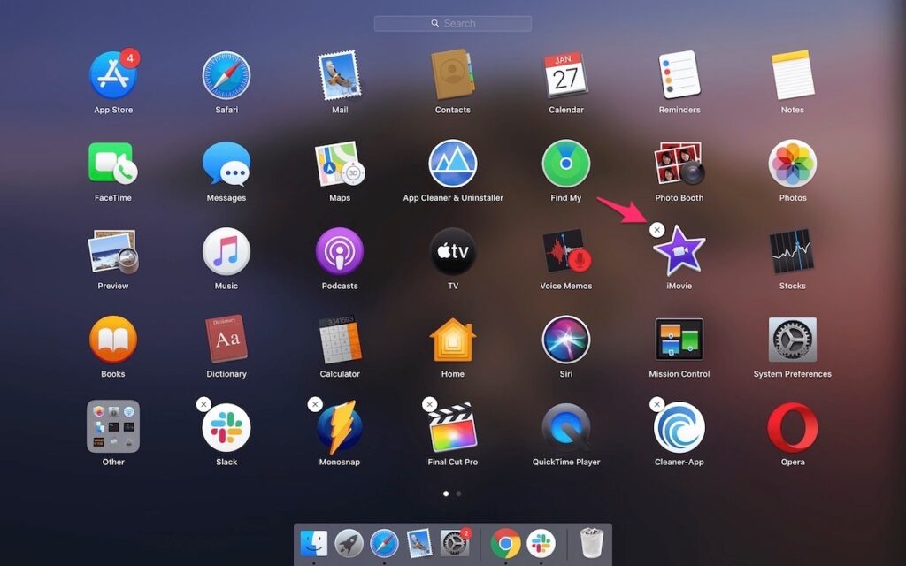 Удаление ПО Launchpad