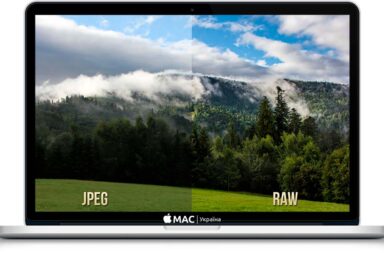 Как выбрать формат фото на Mac